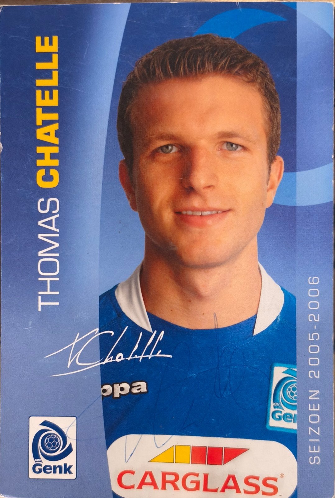 carte KRC Genk Thomas Chatelle, Enlèvement ou Envoi