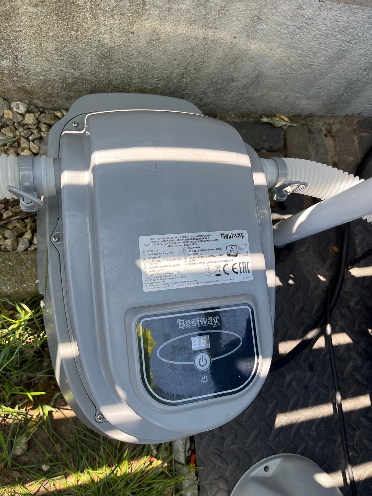 Intex zwembad met verwarming!, Tuin en Terras, Ophalen, Zo goed als nieuw, Verwarming
