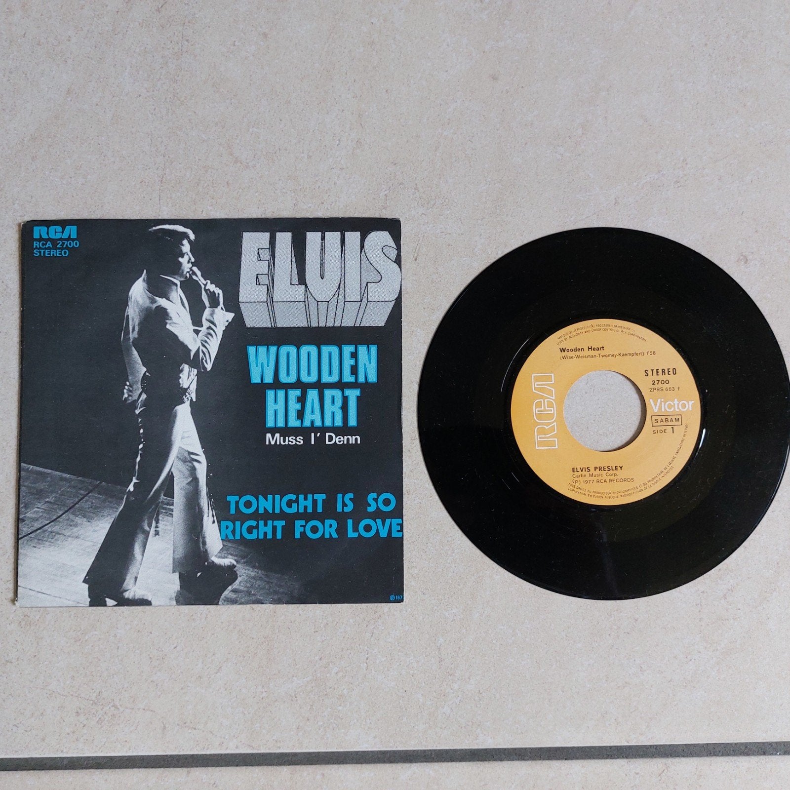 45 T : Elvis Presley, Ophalen of Verzenden