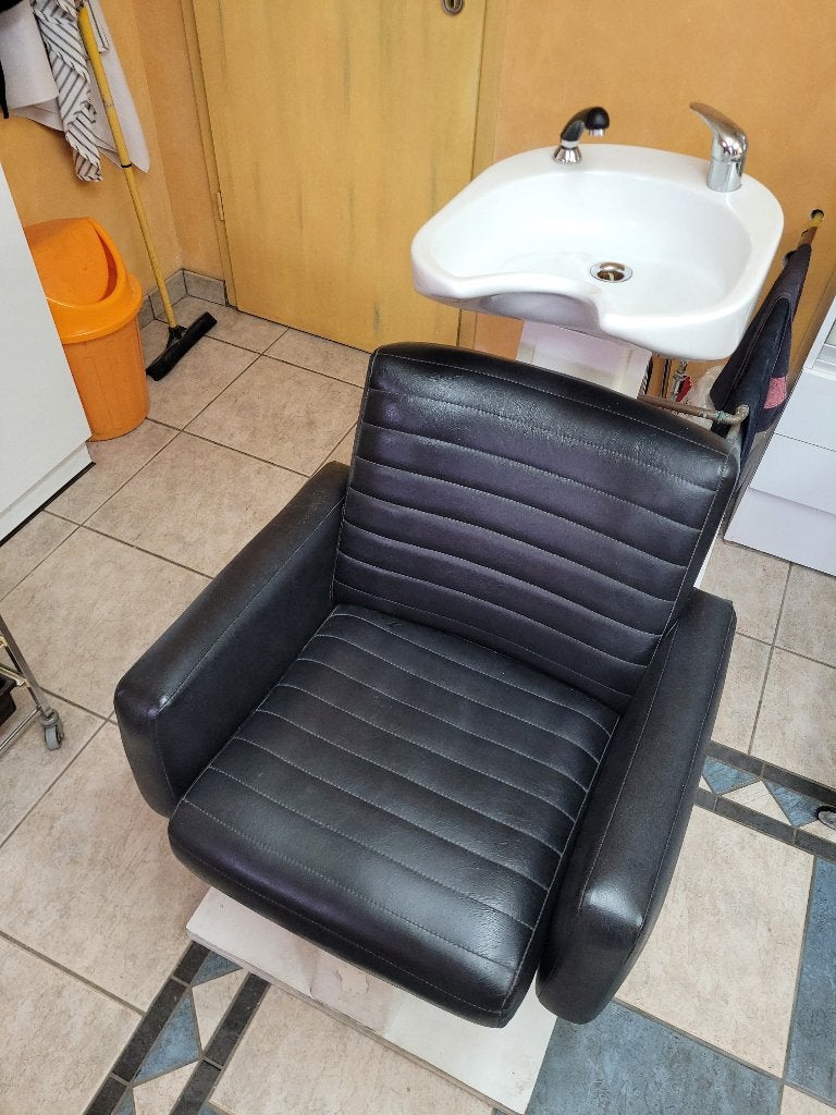 Wastafel/lavabo met zetel uit kapsalon, Ophalen, Gebruikt, Wastafel