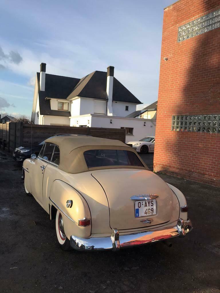 Plymouth Granbroock Oldtimer 1952 Belgische Wagen, Cabriolet, Beige, Plymouth, Bedrijf