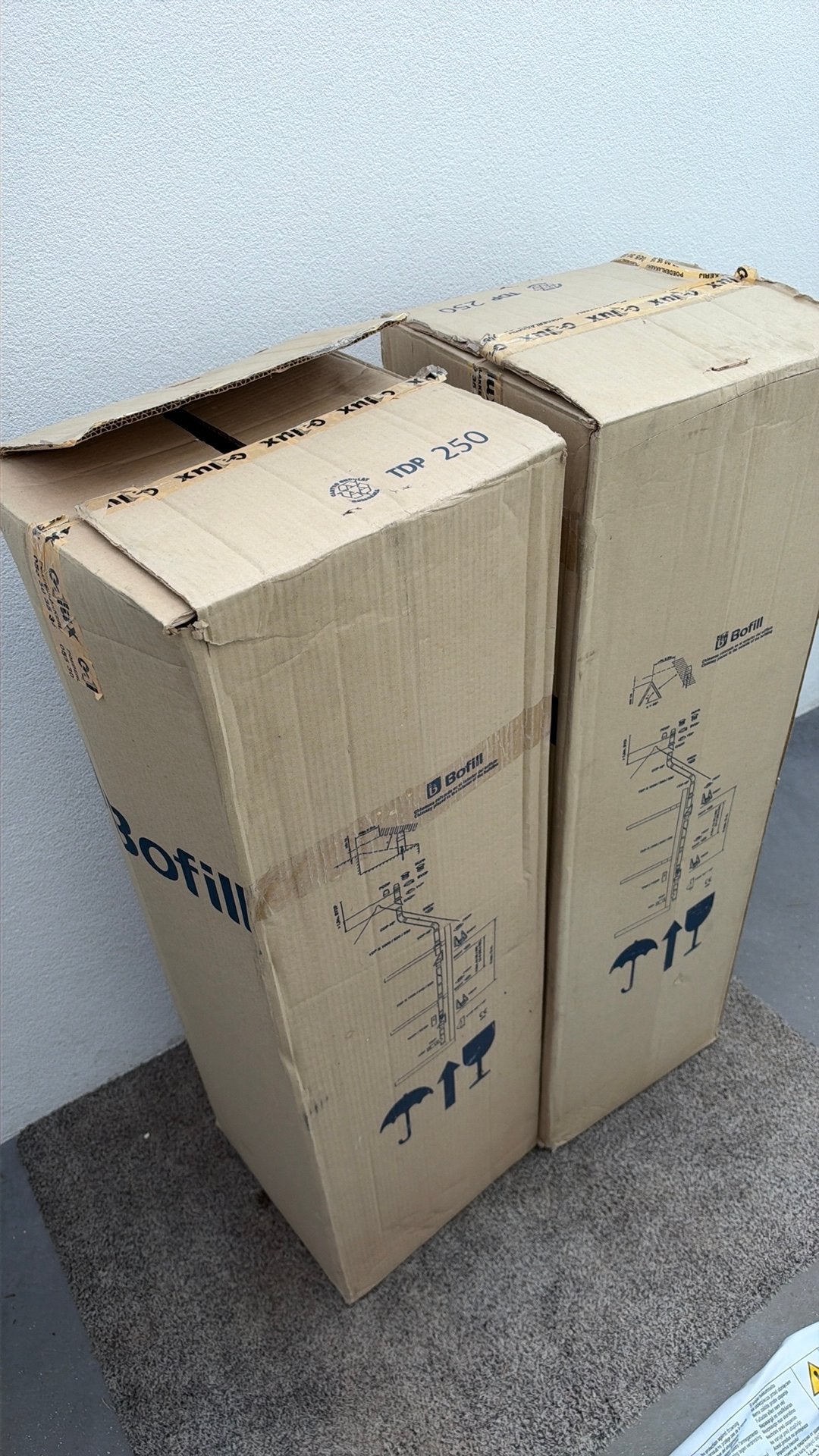 Bofill - geisoleerde schouwbuis, Ophalen, Nieuw, Kachel, 80 cm of meer