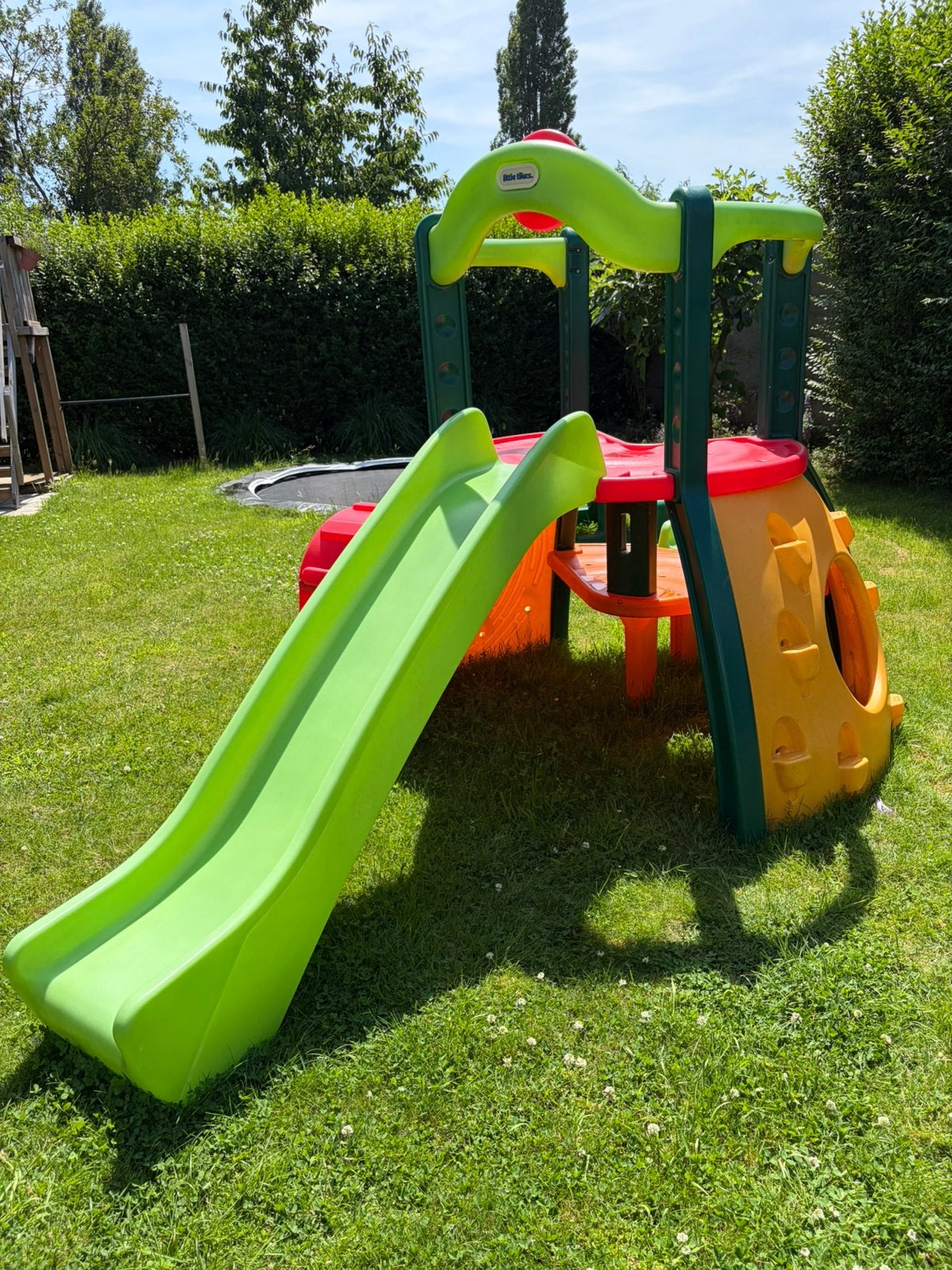 Speelhuis dubbele glijbaan Little Tikes, Kinderen en Baby's, Speelgoed | Buiten | Speeltoestellen, Ophalen, Gebruikt, Glijbaan