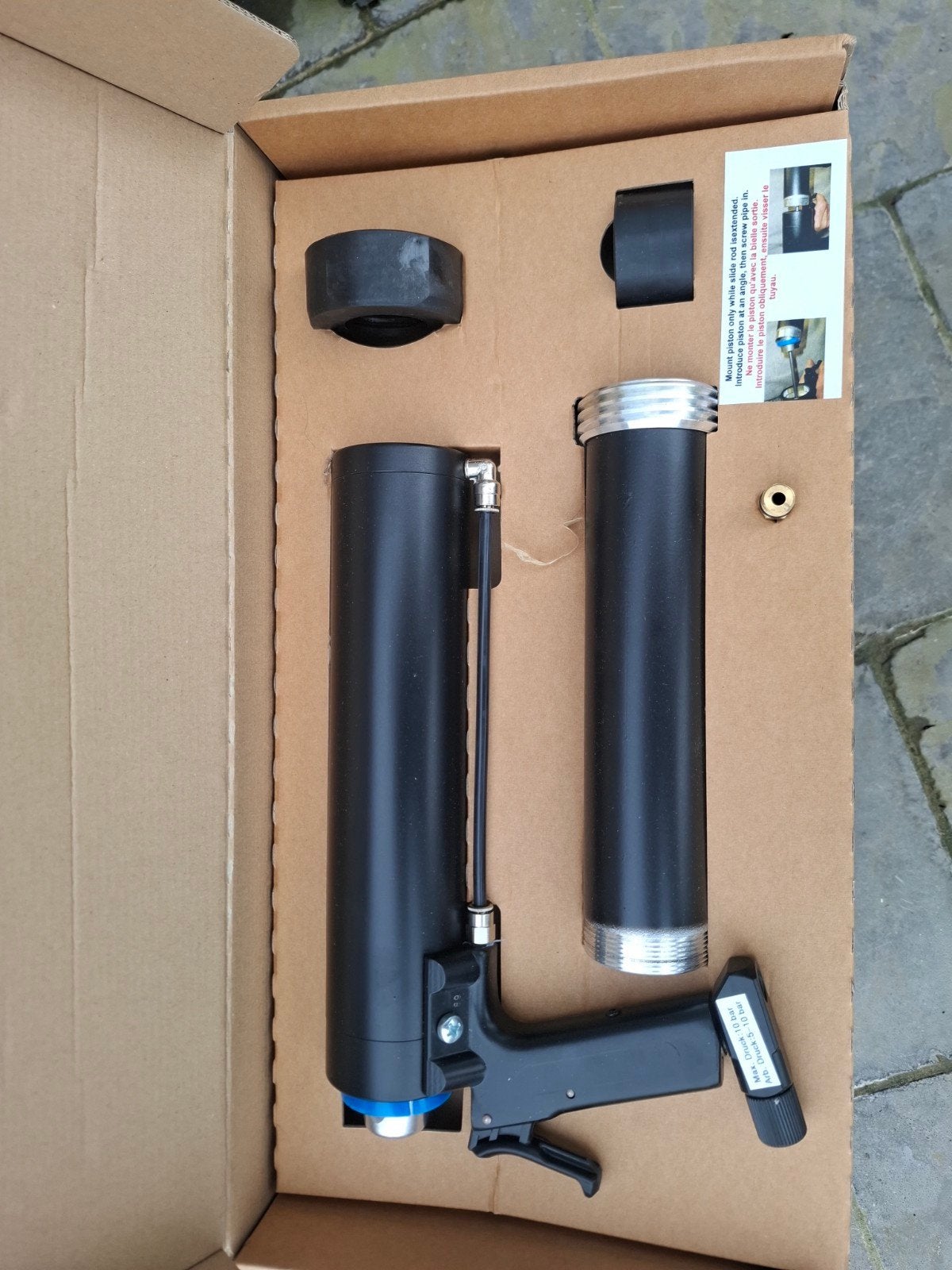 Kitpistool op perslucht voor 380 en 600 ml, Ophalen