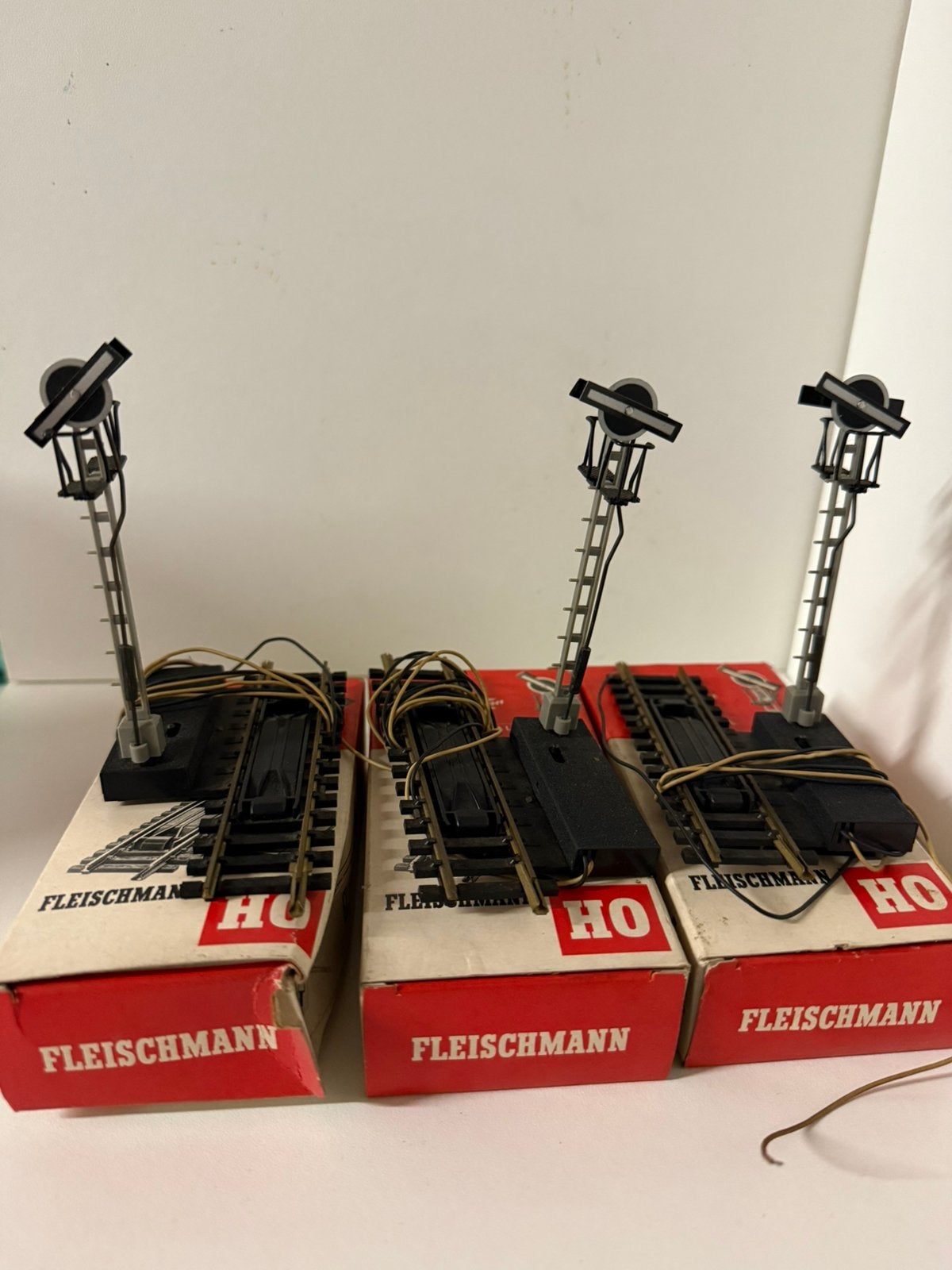 3  Fleischmann 6013 (signal principal mécanique), Hobby & Loisirs créatifs, Trains miniatures | HO, Enlèvement ou Envoi, Utilisé