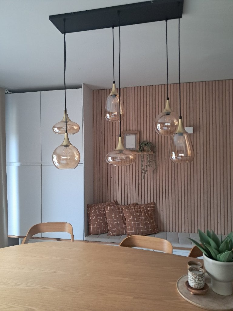 Hanglamp, Enlèvement, Comme neuf, Verre, E14 (petit)