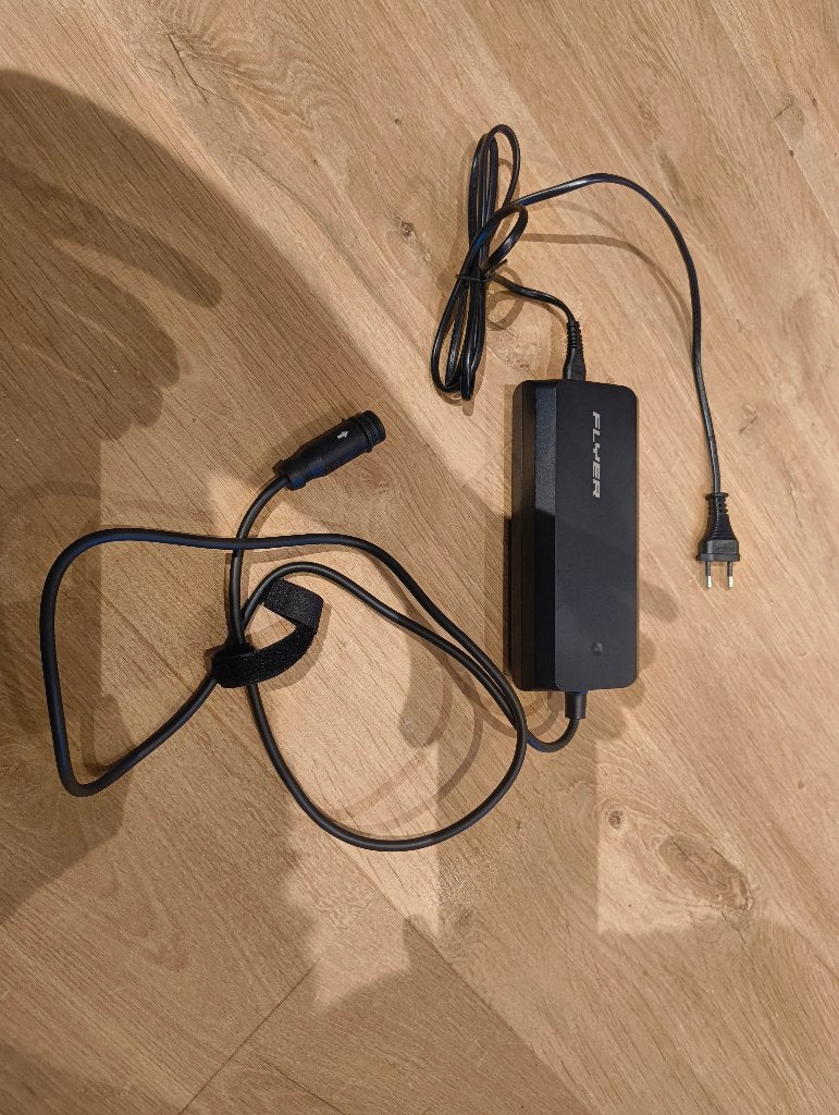 Flyer lader SIB 2 4A, Fietsen en Brommers, Fietsaccessoires | Fietsaccu's, Ophalen, Zo goed als nieuw