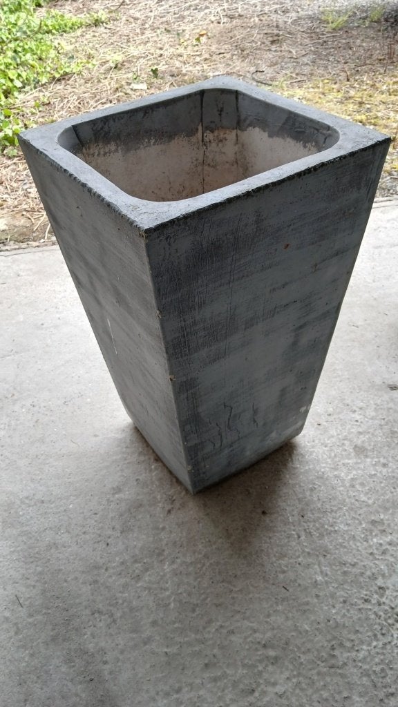 Betonnen Bloembakken 37x37x60cm, Ophalen, Minder dan 60 cm, Vierkant, Zo goed als nieuw