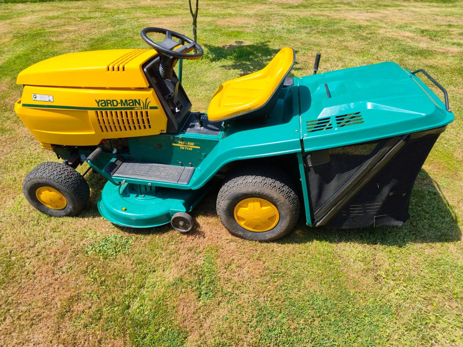 Tracteur tondeuse Yardman 14.5cv Intek Transmatic, Mtd, Enlèvement, 90 à 120 cm, Utilisé