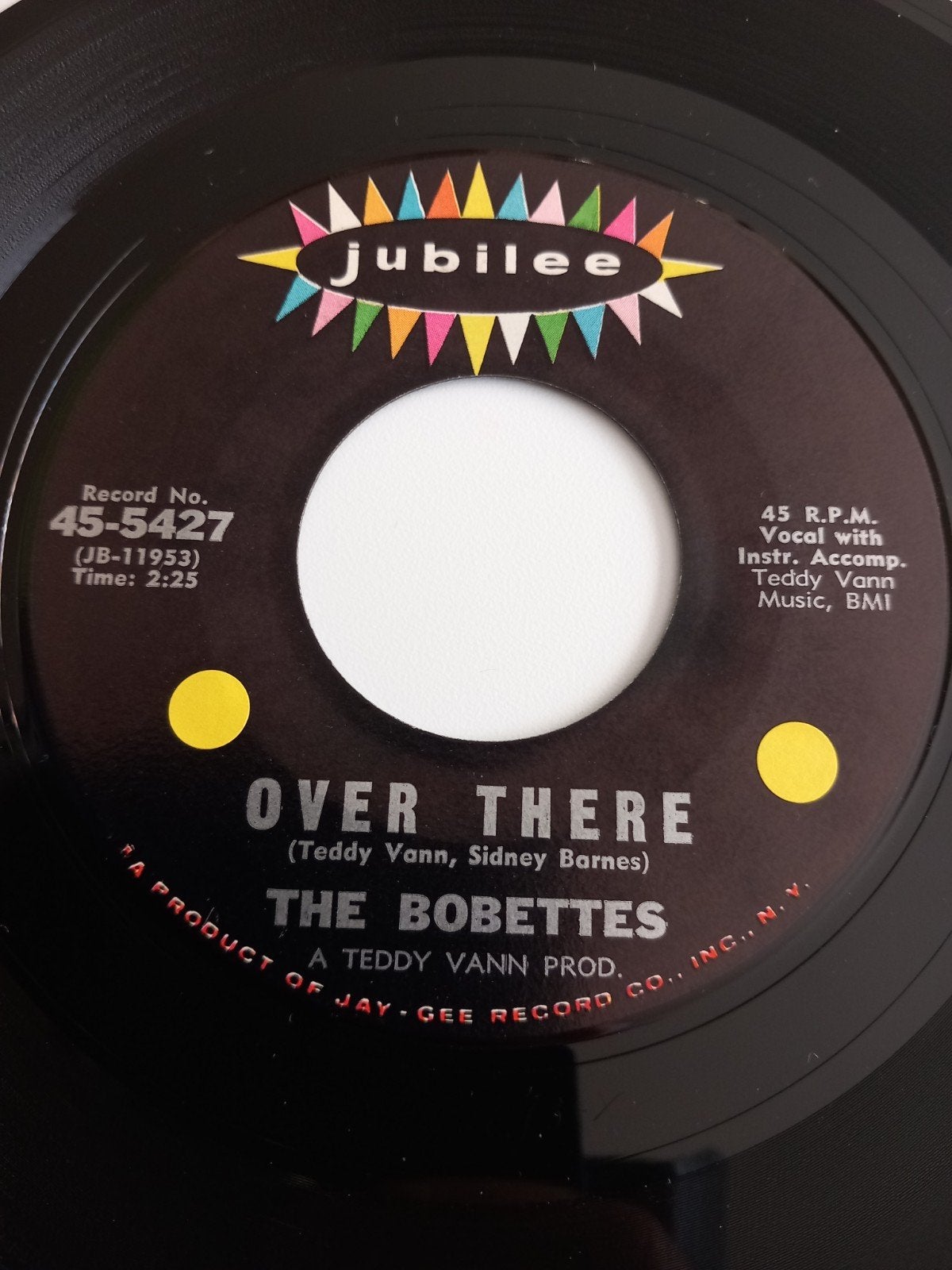 THE BOBETTES. 1962 .OVER THERE . OLDIES USA 45T
