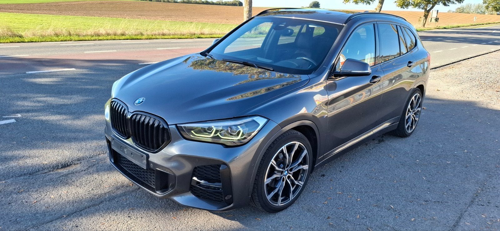 Bmw X1 15dA Sdrive Automatique 85 374 Km, Auto's, Euro 6, Leder en Stof, Diesel, Grijs