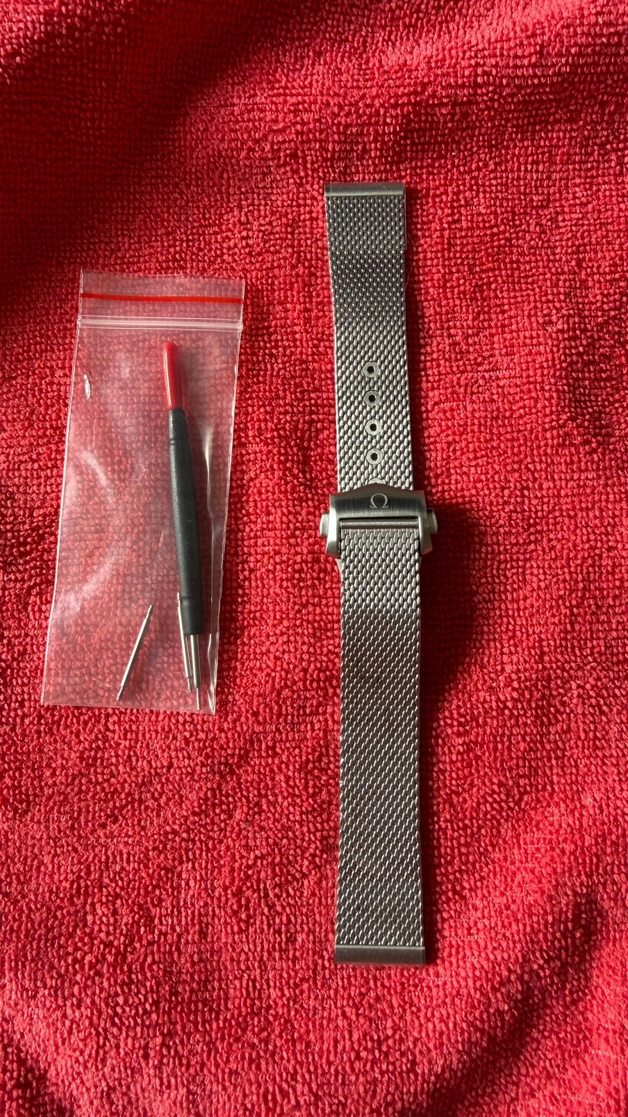 Omega mesh / milanese band voor Seamaster 300m, Ophalen of Verzenden, Zo goed als nieuw