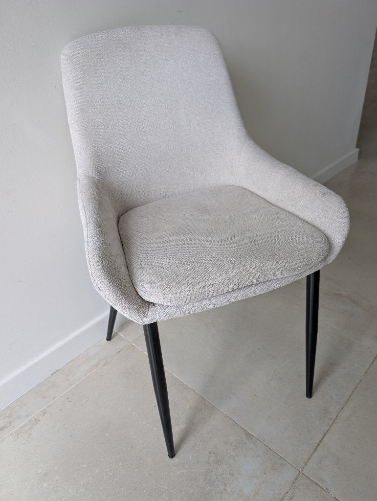 Tenzo eetkamerstoelen beige, Huis en Inrichting, Ophalen, Overige kleuren, Zo goed als nieuw, Vier