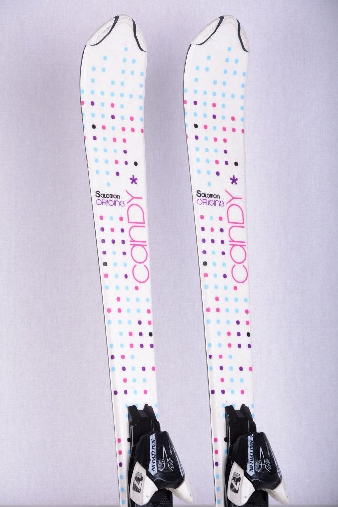 120 cm kinder ski's SALOMON origins CANDY, white + Salomon, Gebruikt, Verzenden, 100 tot 140 cm, Salomon