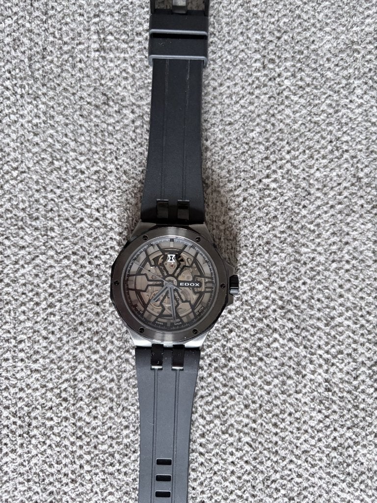 Edox delfin mecano The Original automatic, Overige merken, Staal, Polshorloge, Overige materialen