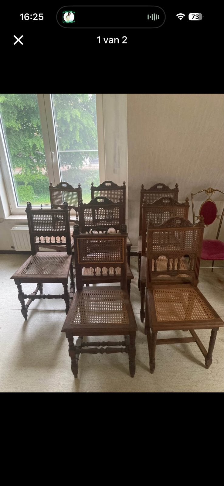 8x mooie antieke stoelen, Ophalen