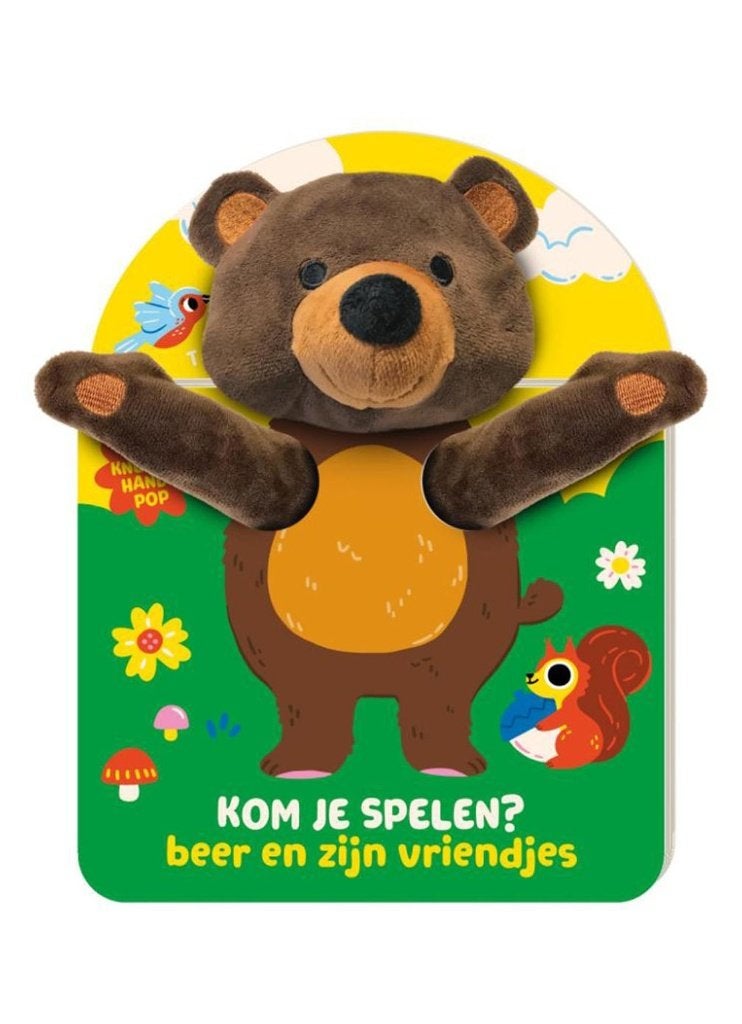 Handpopboek / Kom je spelen / Beer en zijn vriendjes, Boeken, Ophalen of Verzenden, Zo goed als nieuw