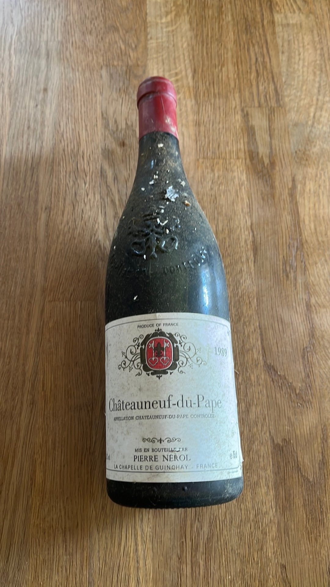 Chateauneuf du Pape 1989, Ophalen of Verzenden, Zo goed als nieuw, Rode wijn