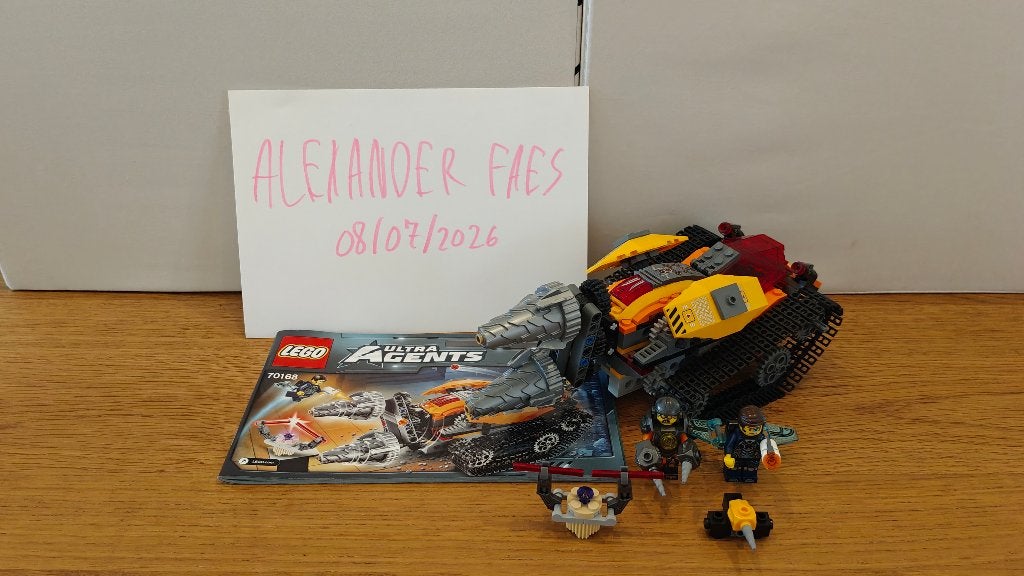 LEGO Ultra Agents Drillex Diamond Heist, Lego, Ensemble complet, Comme neuf, Instructions incluses