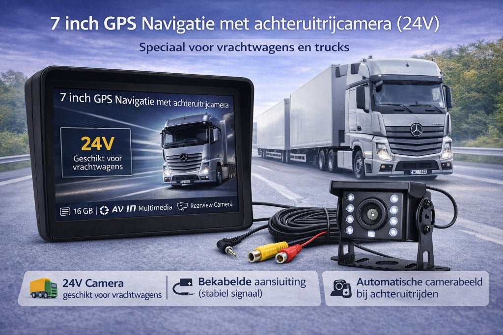 7&9" Auto, Truck, Camper GPS met Achteruitrijcamera Bedraad, Info@drktech.be, Oosterwennel 35 Genk, Nieuw, Ophalen of Verzenden