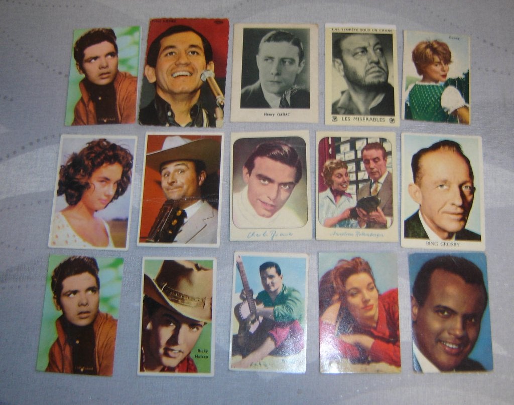 Chromos Movie Stars 30er Various (2), Gravure, Utilisé, Envoi, 1940 à 1960