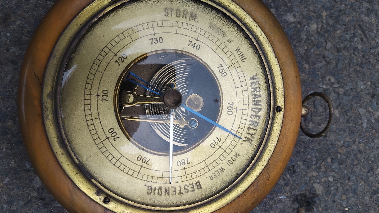 barometer, Ophalen, Barometer