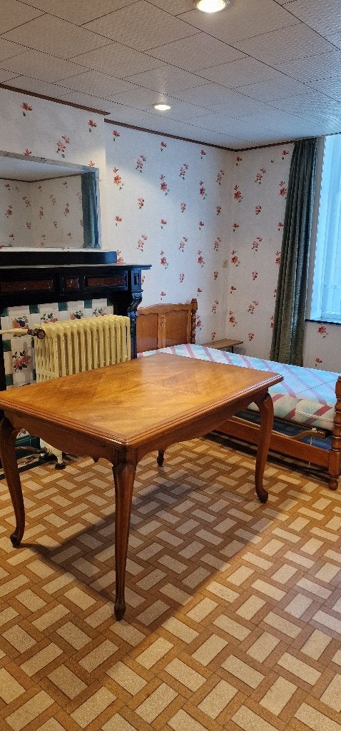 Eikenhouten tafel, Ophalen, Gebruikt, Eikenhout, Vijf personen of meer