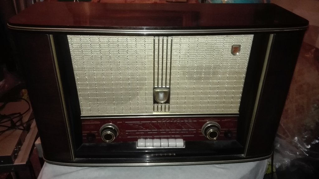 VINTAGE - Philips buizenradio model BX653A, Ophalen, Gebruikt, Radio