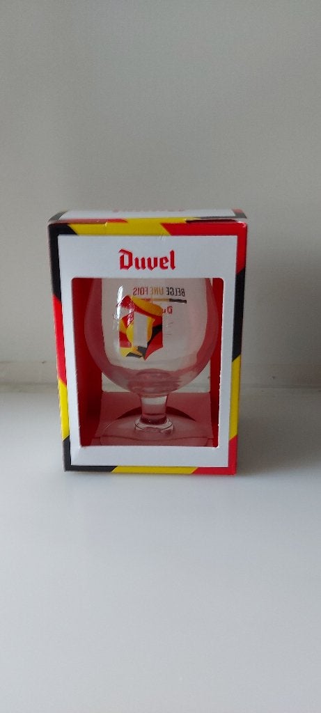 Duvelglas Belge une fois Nieuw in originele doos, Enlèvement ou Envoi, Neuf, Verre ou Verres, Duvel