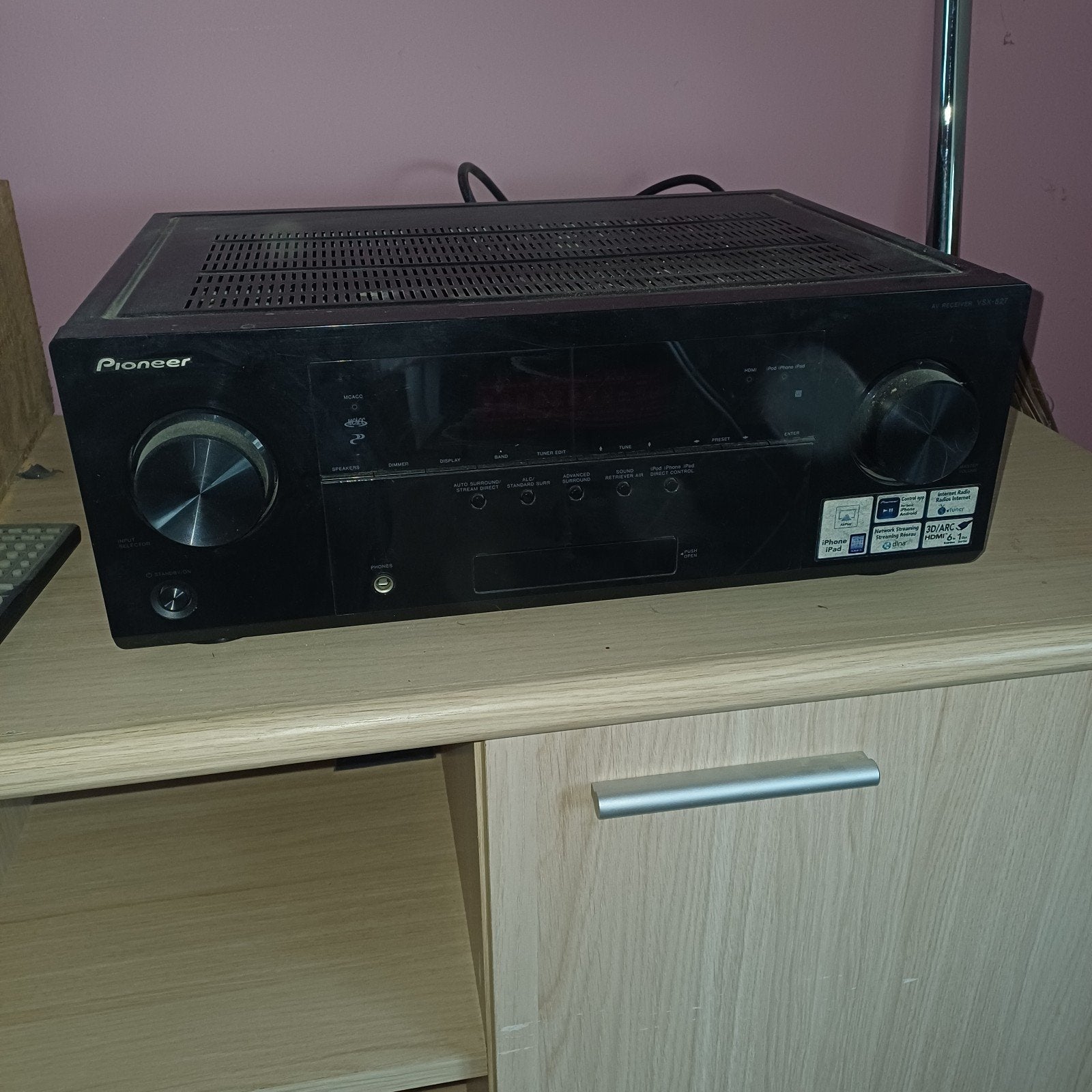 pioneer 527 k/s, TV, Hi-fi & Vidéo, 60 à 120 watts, Comme neuf, Enlèvement, Pioneer