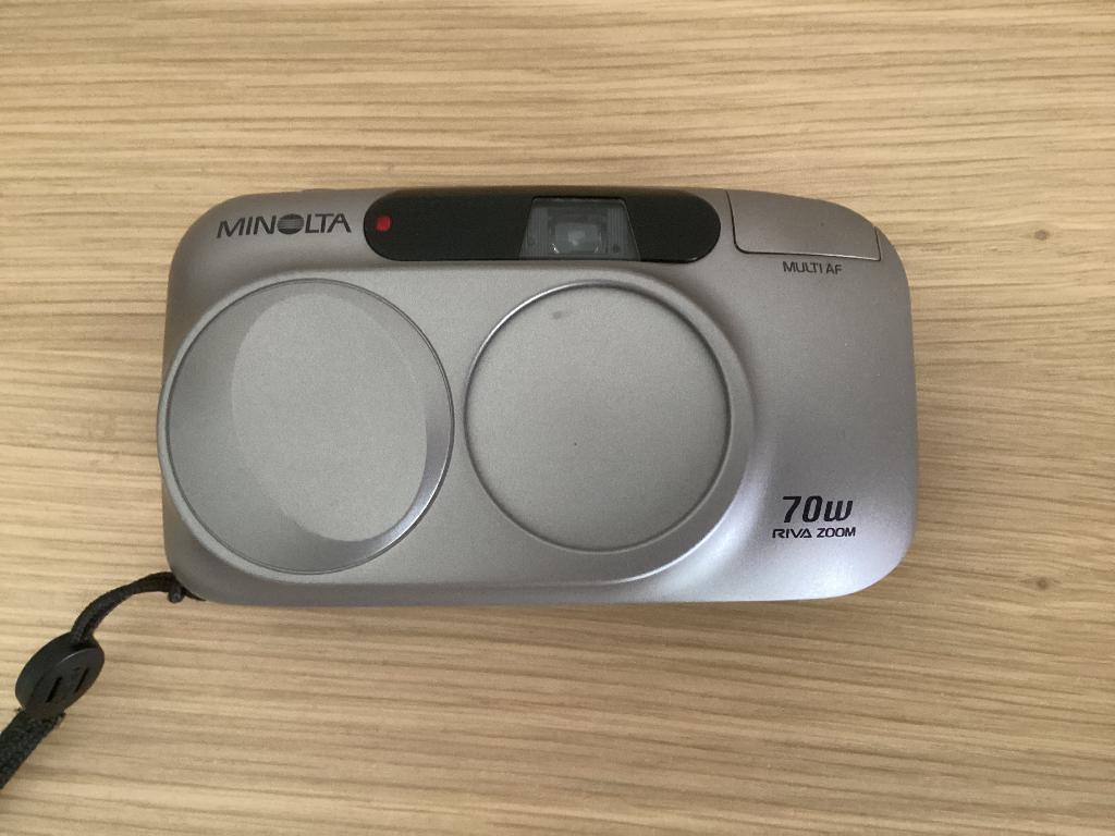 Minolta  Riva Zoom 70, Audio, Tv en Foto, Fotocamera's Analoog, Ophalen of Verzenden, Zo goed als nieuw, Compact, Minolta