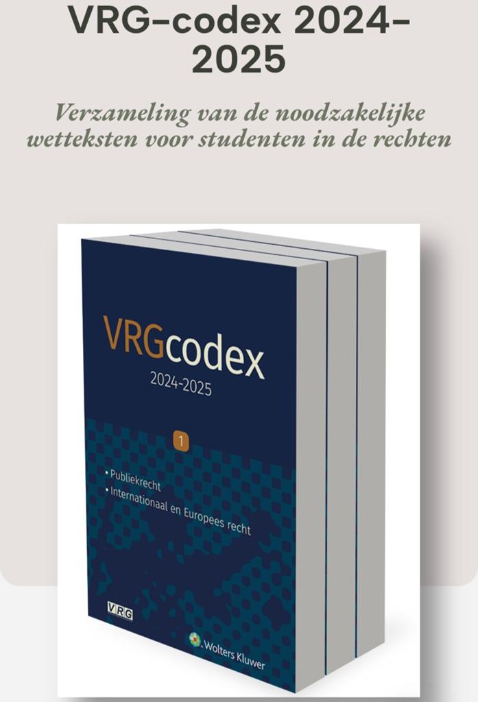 VRG codex rechten nieuw, Boeken, Ophalen of Verzenden