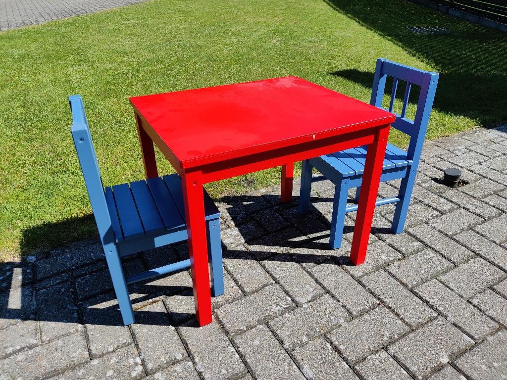 Kinder tafel en stoeltjes, Kinderen en Baby's, Ophalen, Gebruikt, Tafel(s) en Stoel(en)