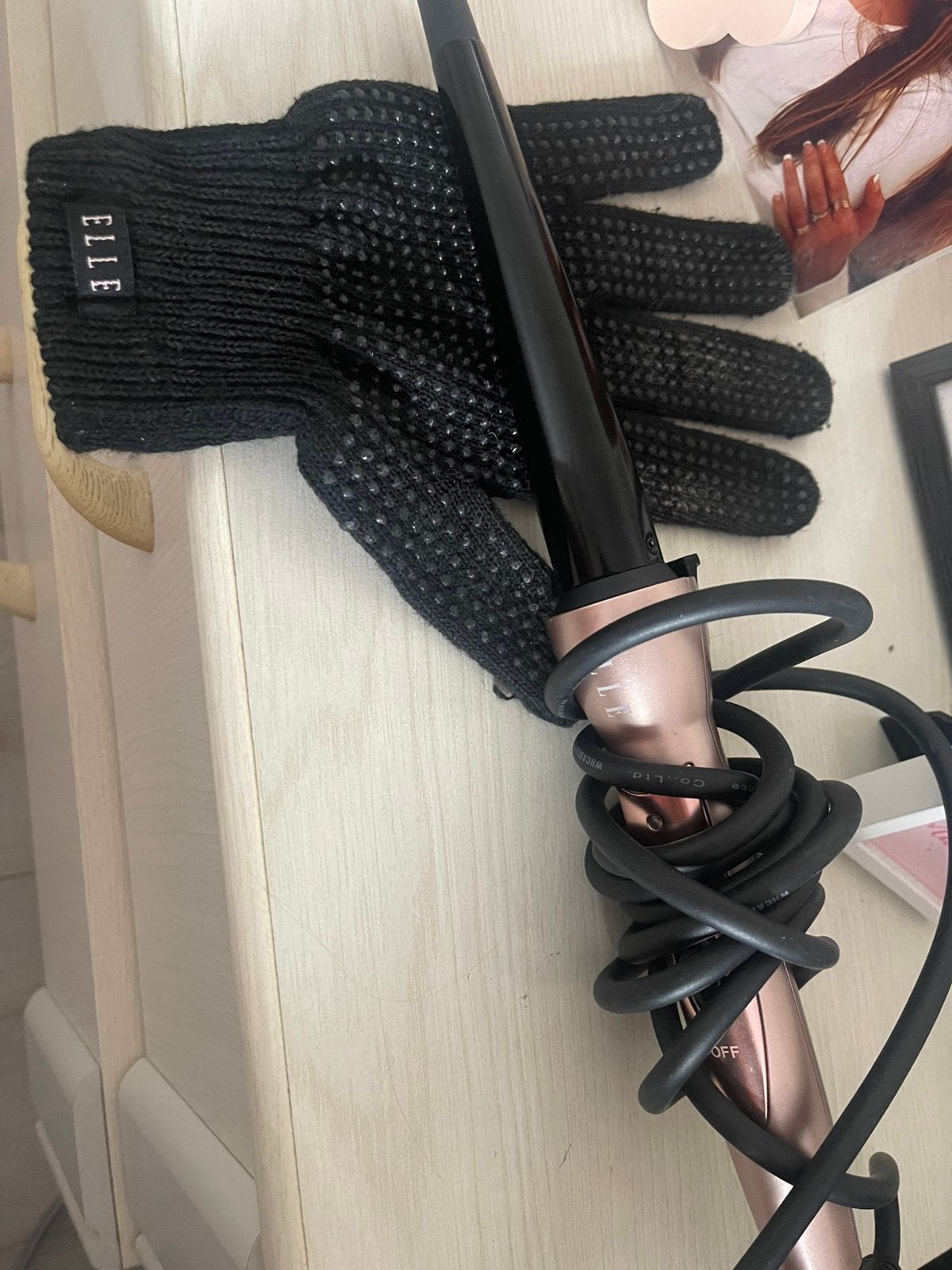 Krultang elle met handschoen, Ophalen of Verzenden, Zo goed als nieuw