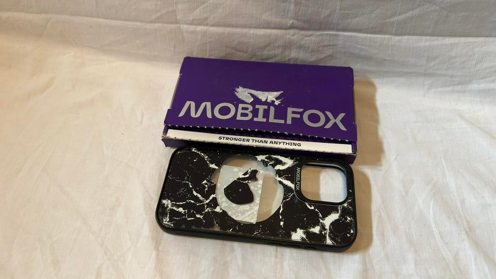 Mobilfox Hoesje Voor iPhone 16 Pro Max! Marmer Print!, Kunststof, IPhone 16 Pro Max, Rondom bescherming, Hoesje of Tasje