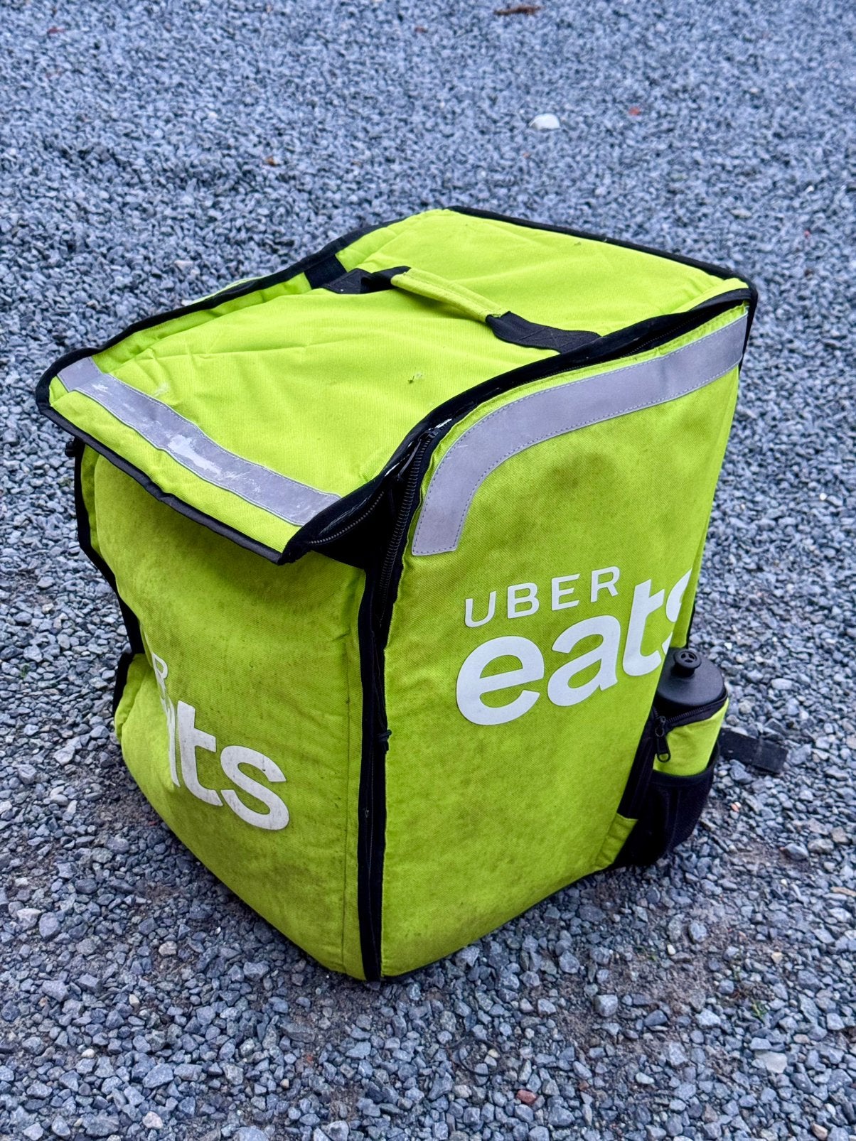Uber Eats zak Gent, Enlèvement, Utilisé