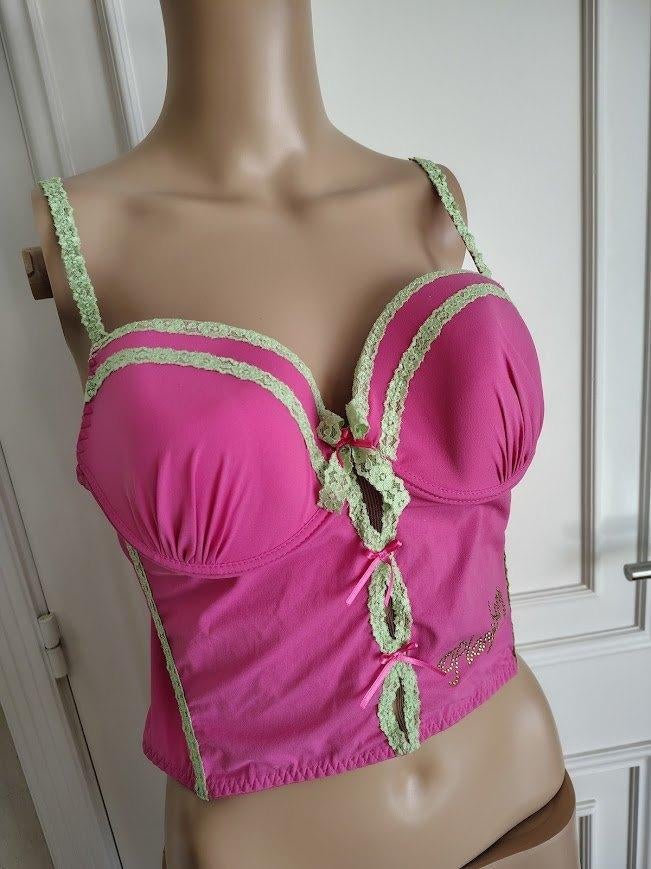 corsetje van PLAYBOY met labels, Enlèvement ou Envoi, Rose, Soutien-gorge