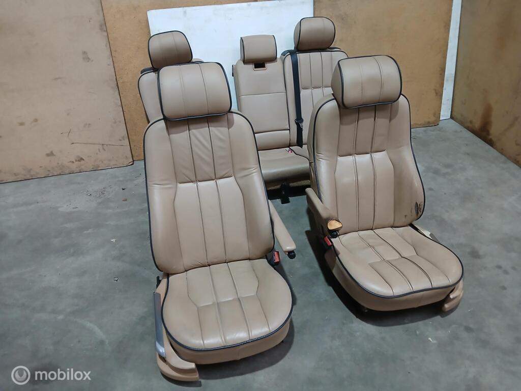 Stoelen Bank Range Rover L322 Vogue Zetels Beige Leer, Land Rover, Land Rover, Enlèvement ou Envoi, Utilisé