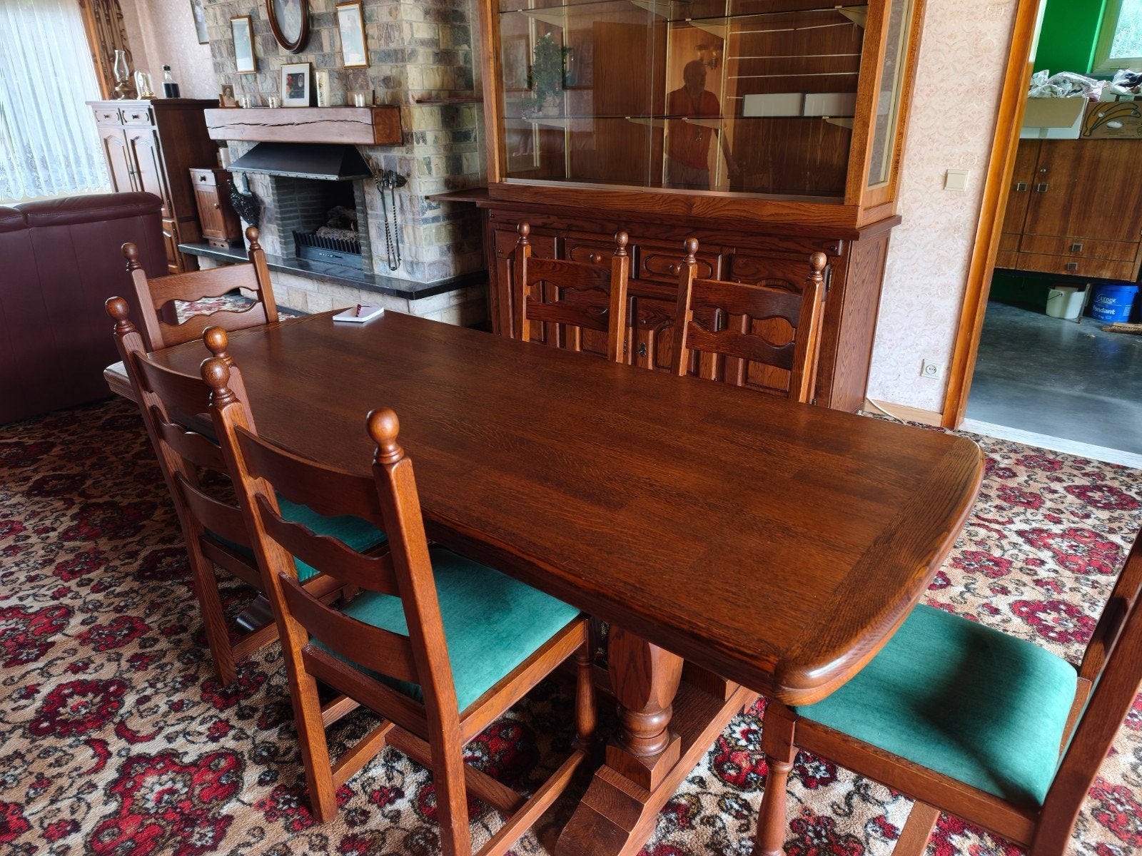 eetkamertafel met 6 stoelen, Enlèvement
