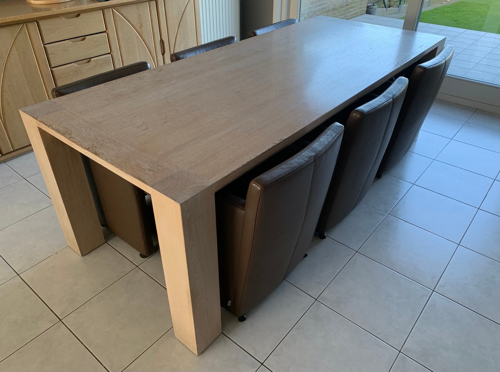 Eettafel, Ophalen, Gebruikt, 200 cm of meer, 50 tot 100 cm