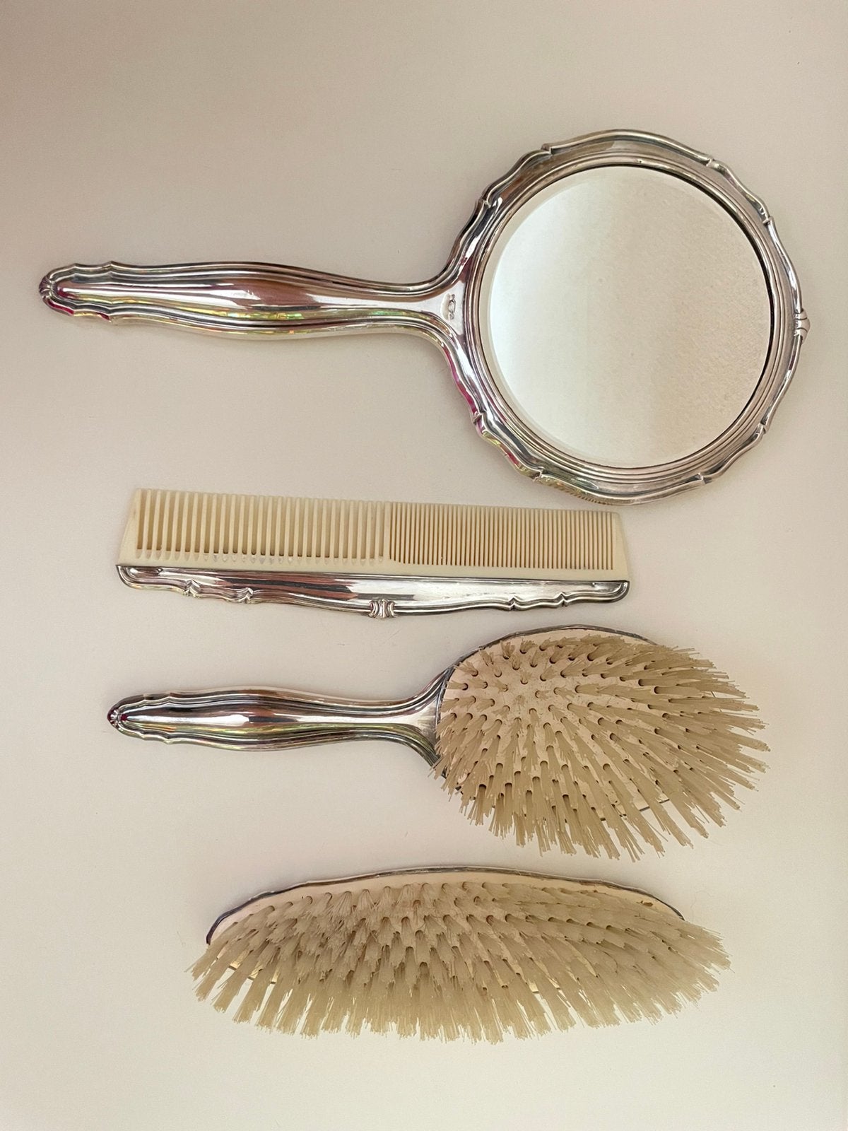 Luxe vintage zilveren (925 Sterling) kapset - boudoirset, Enlèvement, Argent