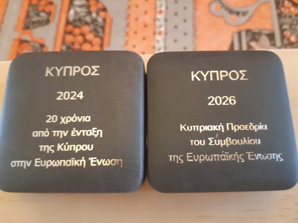 Cyprus : Herdenkingsmunten van 2024 en 2026 in Proof., Postzegels en Munten, Ophalen of Verzenden, Cyprus, 2 euro, Losse munt