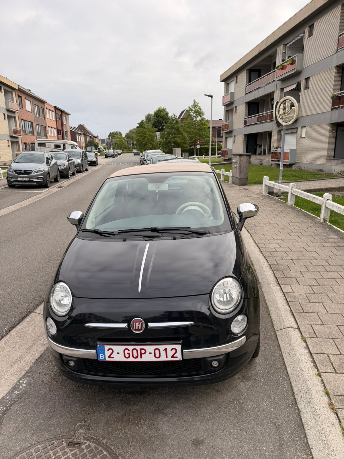 Fiat 500 cabrio (benzin 1.3) 2013 162.xxx zeer proper, Auto's, Voorwielaandrijving, Euro 5, Bluetooth, Beige