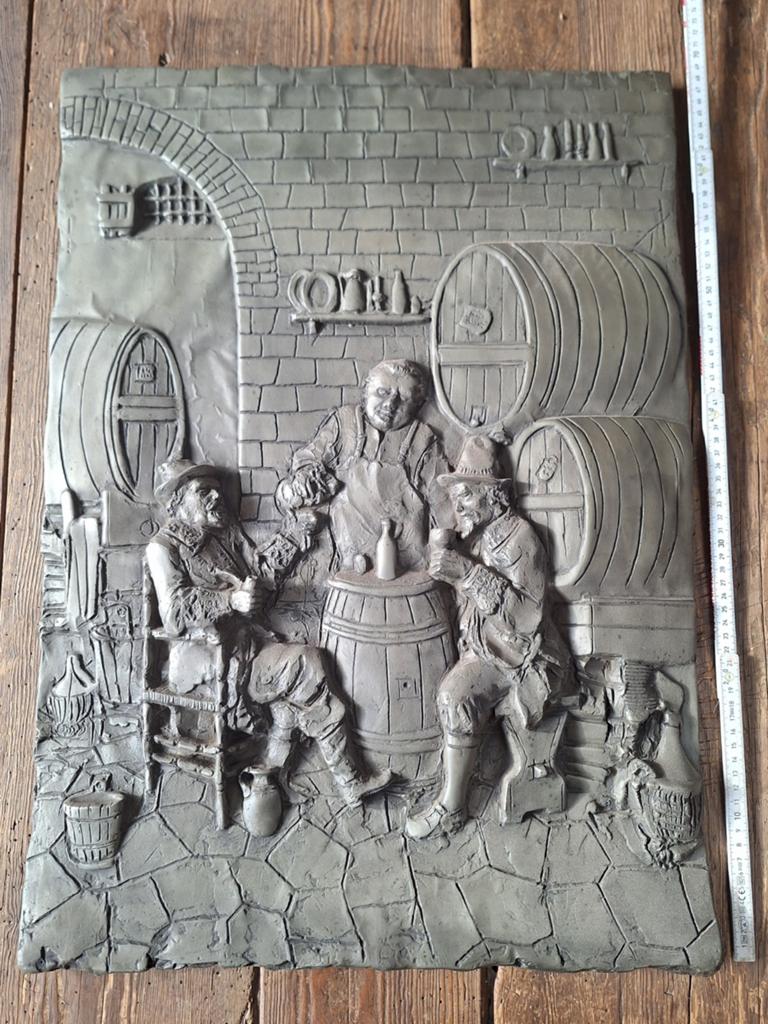 Panneau mural ancien café-brasserie, Enlèvement ou Envoi
