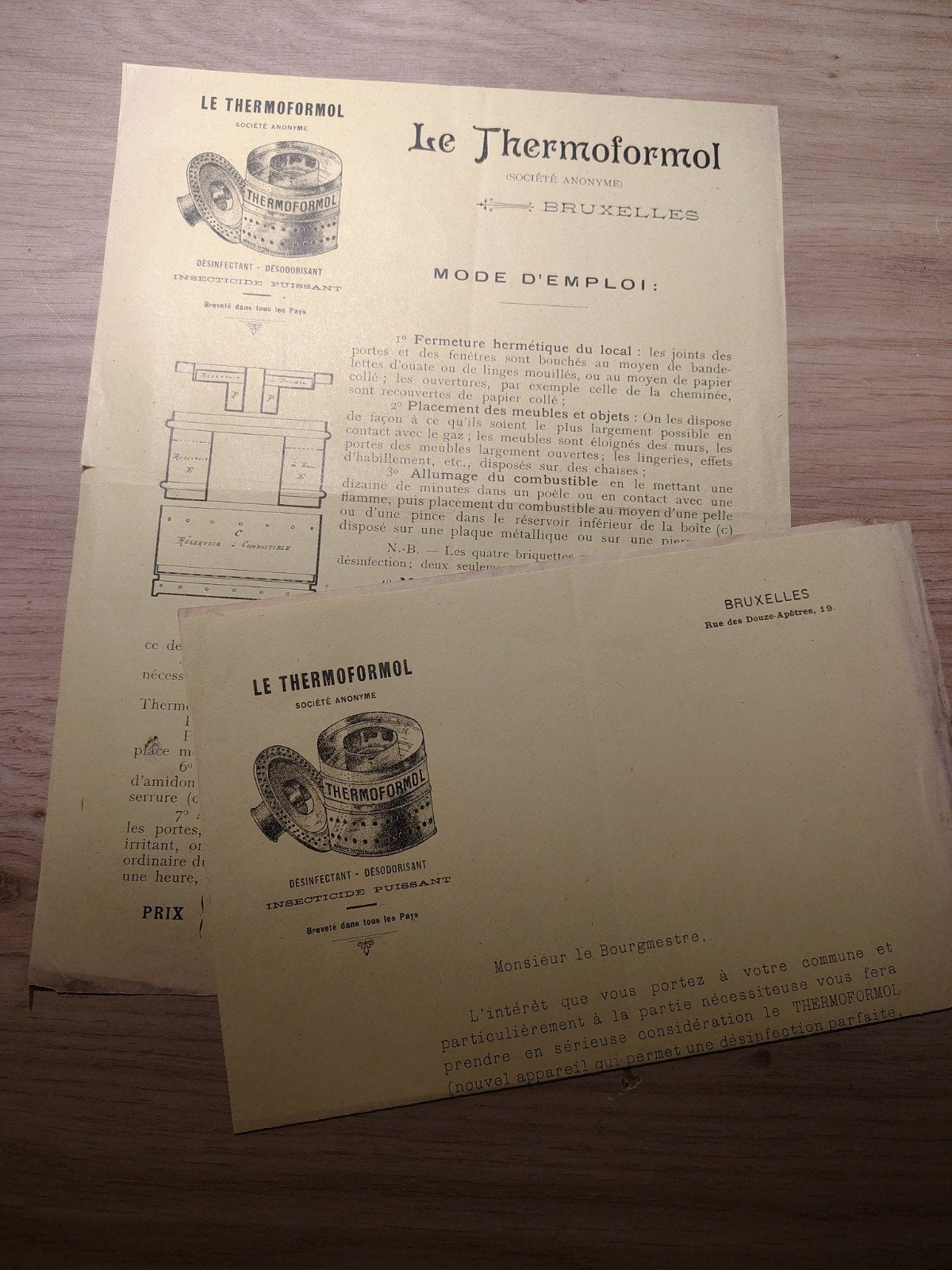Le Thermoformol Brussel, Ophalen of Verzenden