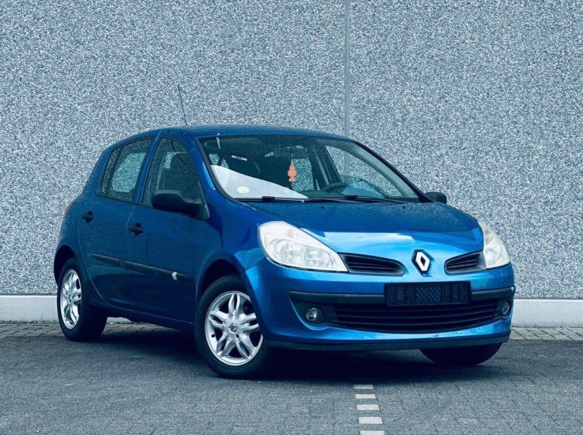 Renault Clio 1.2 Tce 2007-100.000KM!-AIRCO!-GEKEURD VR.VRKP!, Auto's, Renault, Voorwielaandrijving, Zwart, 4 cilinders, Blauw