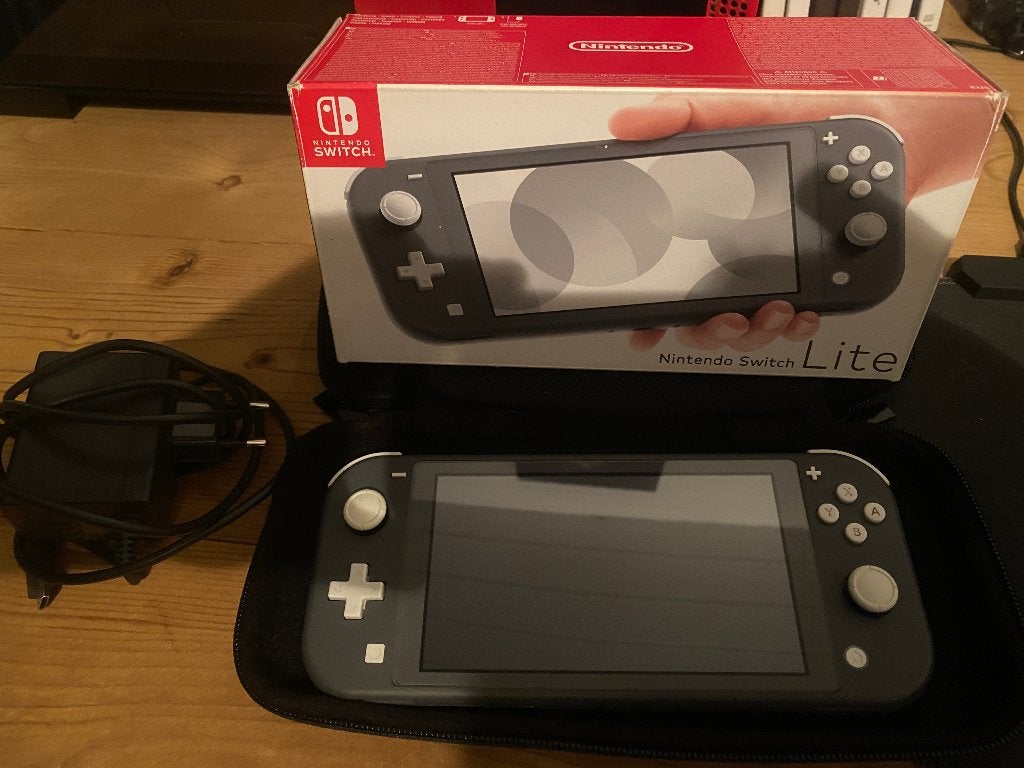 Nintendo switch lite, Enlèvement, Gris, Comme neuf, Avec housse de protection ou sac