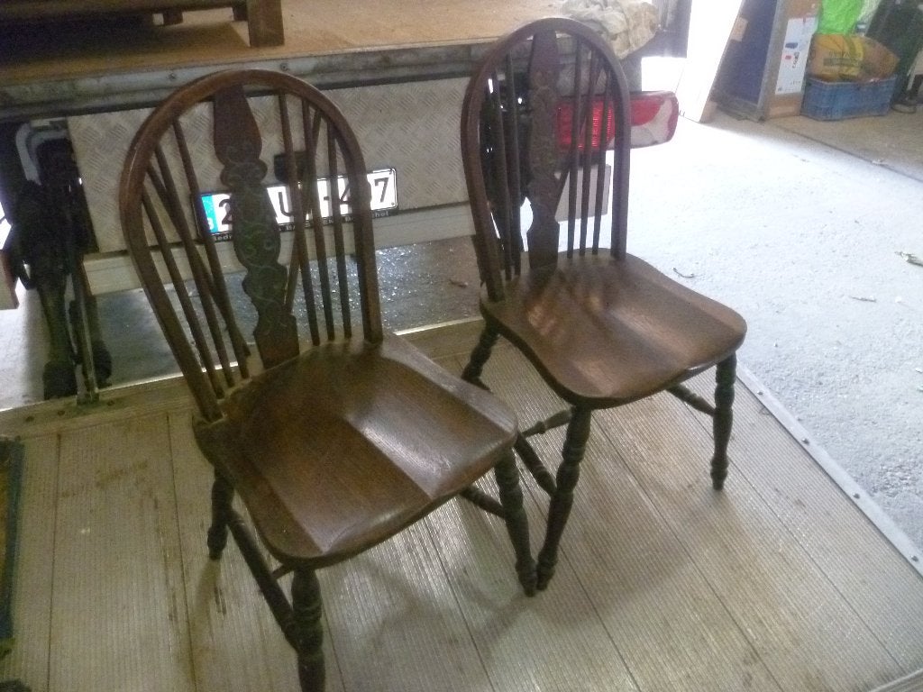 2 OUDE ENGELSE STOELEN, Antiek en Kunst, Ophalen