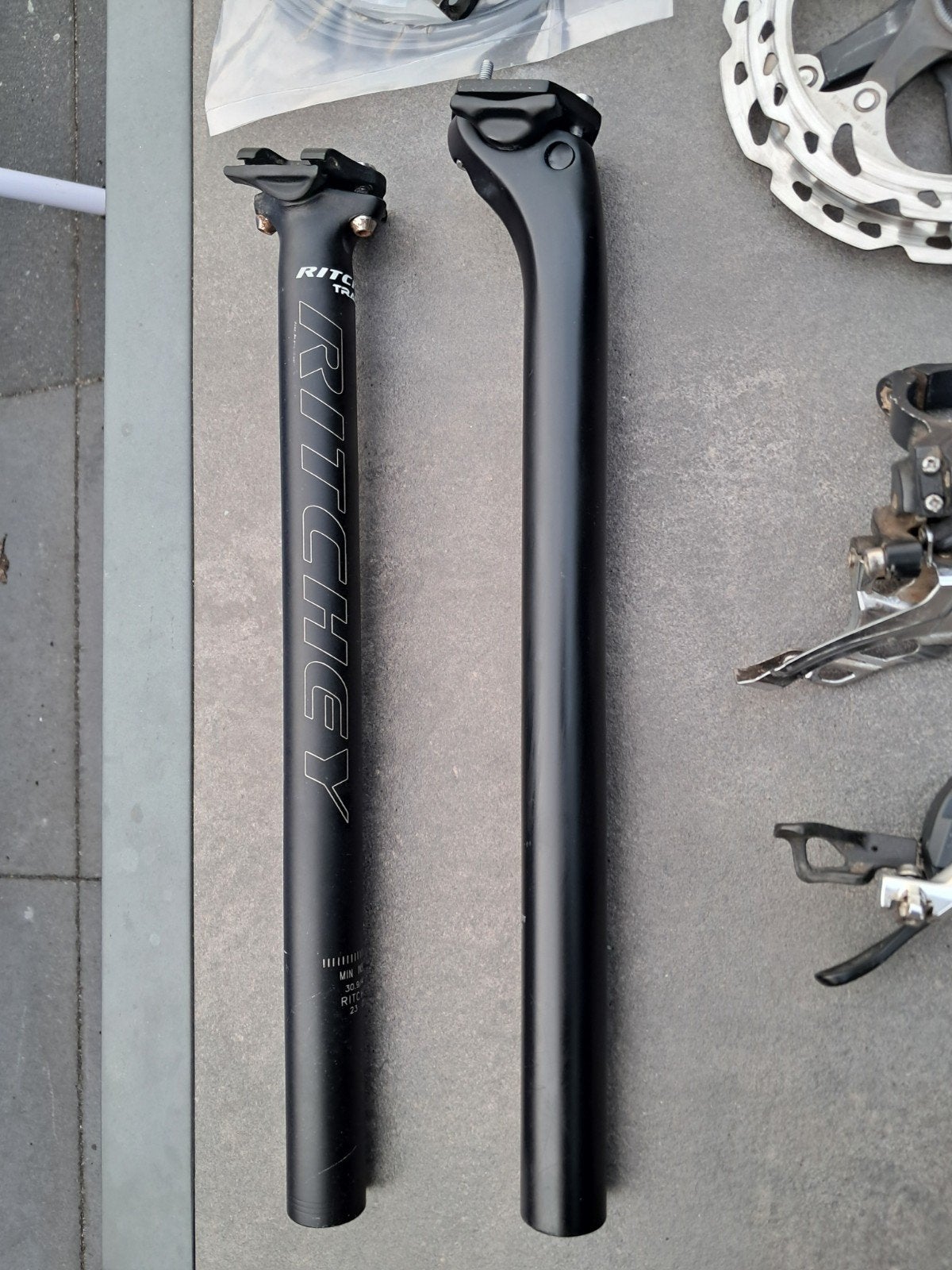 XTR, crankstel, deraulleurs, zadelpennen, carbon, en meer!, Mountainbike, Enlèvement ou Envoi, Comme neuf, Carbone