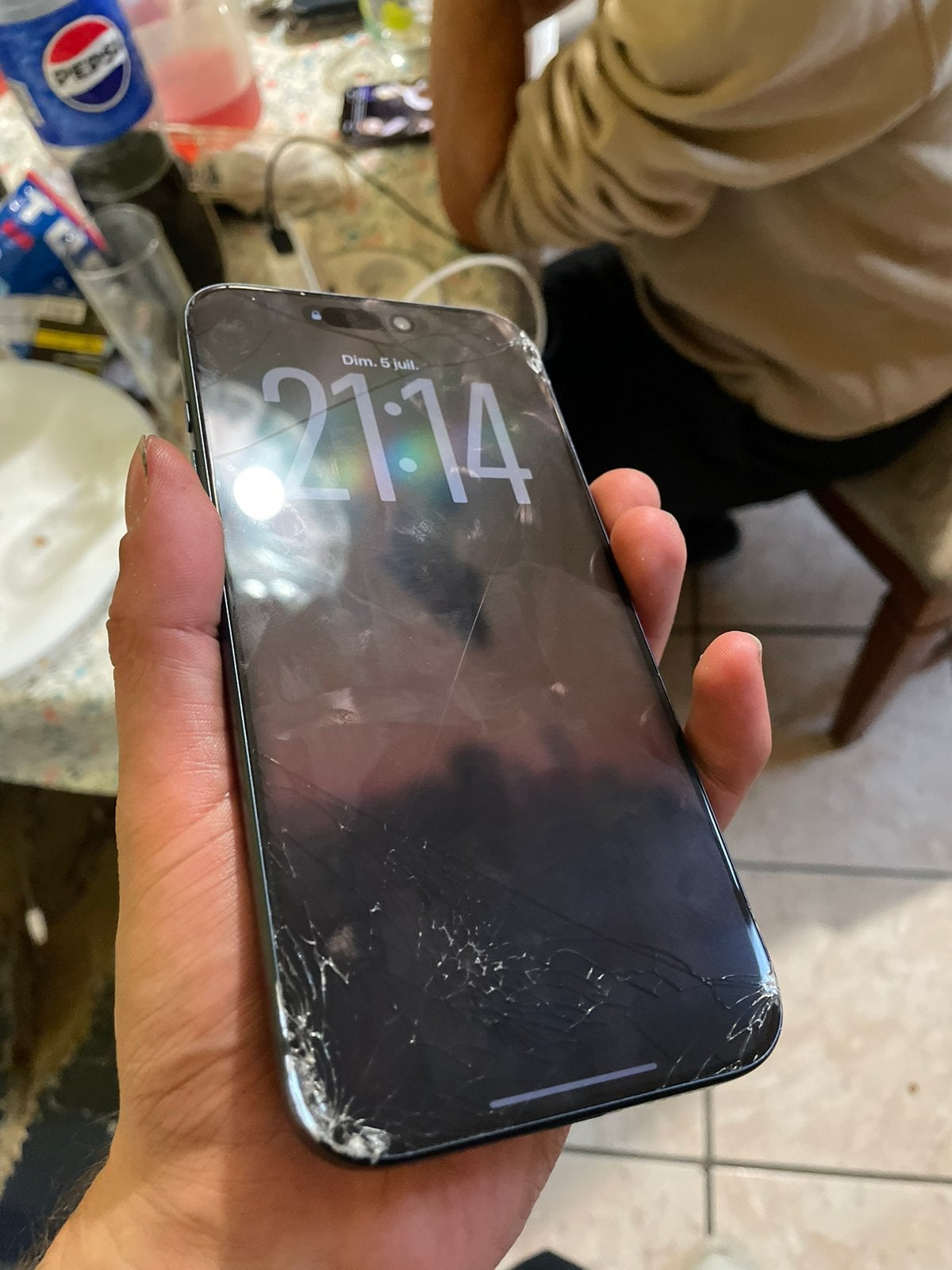 Iphone 17 pro max, Telecommunicatie, Mobiele telefoons | Hoesjes en Screenprotectors | Apple iPhone, Gebruikt, Apple, Blauw, Overige materialen